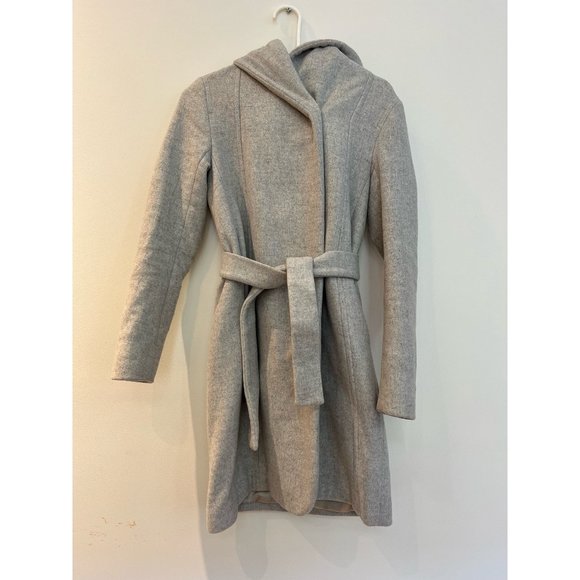Wilfred Montgomery Wool Coat (Heather White) - Picture 1 of 3